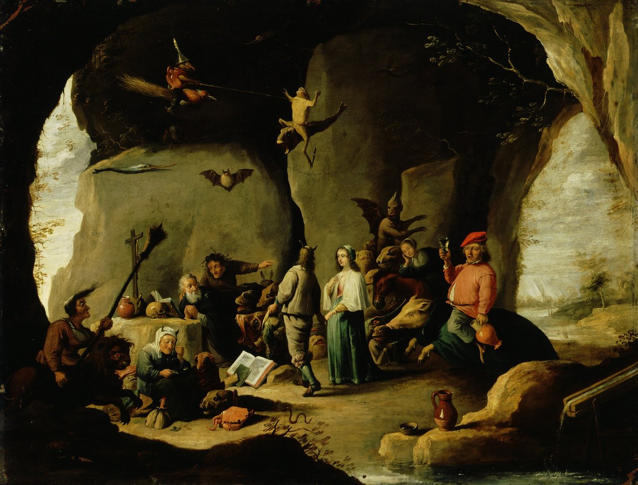 A tentação de Santo António de David Teniers the Younger
