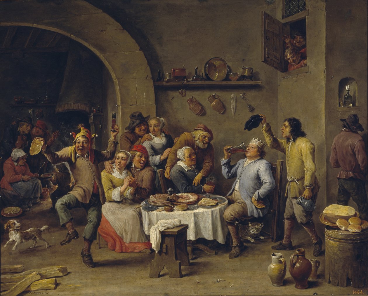 O rei do feijão A festa do rei do feijão de David Teniers the Younger