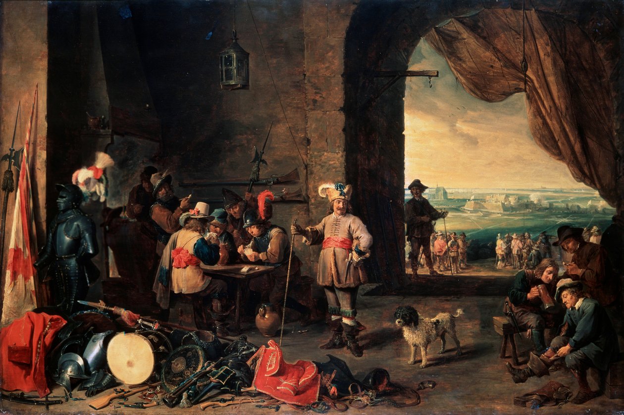 A sala da guarda, 1642 de David Teniers the Younger