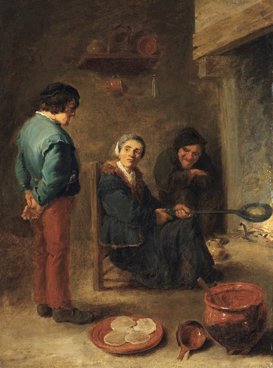 O padeiro de panquecas de David Teniers the Younger