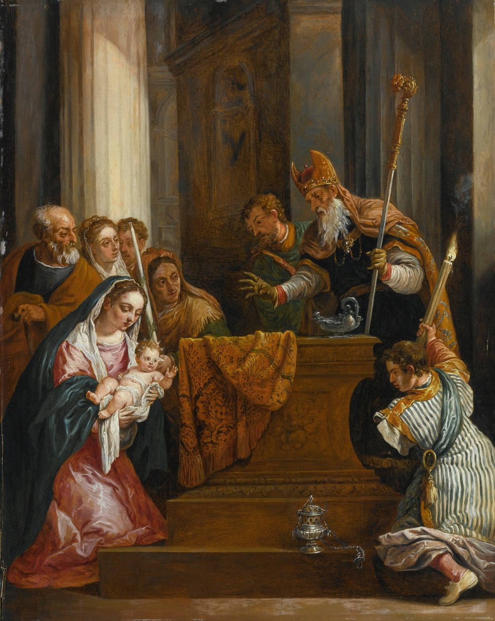A apresentação no Templo de David Teniers the Younger