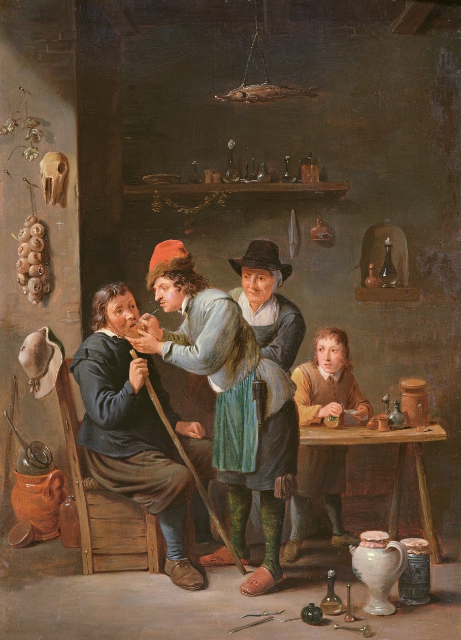 O extrator dentário de David Teniers the Younger