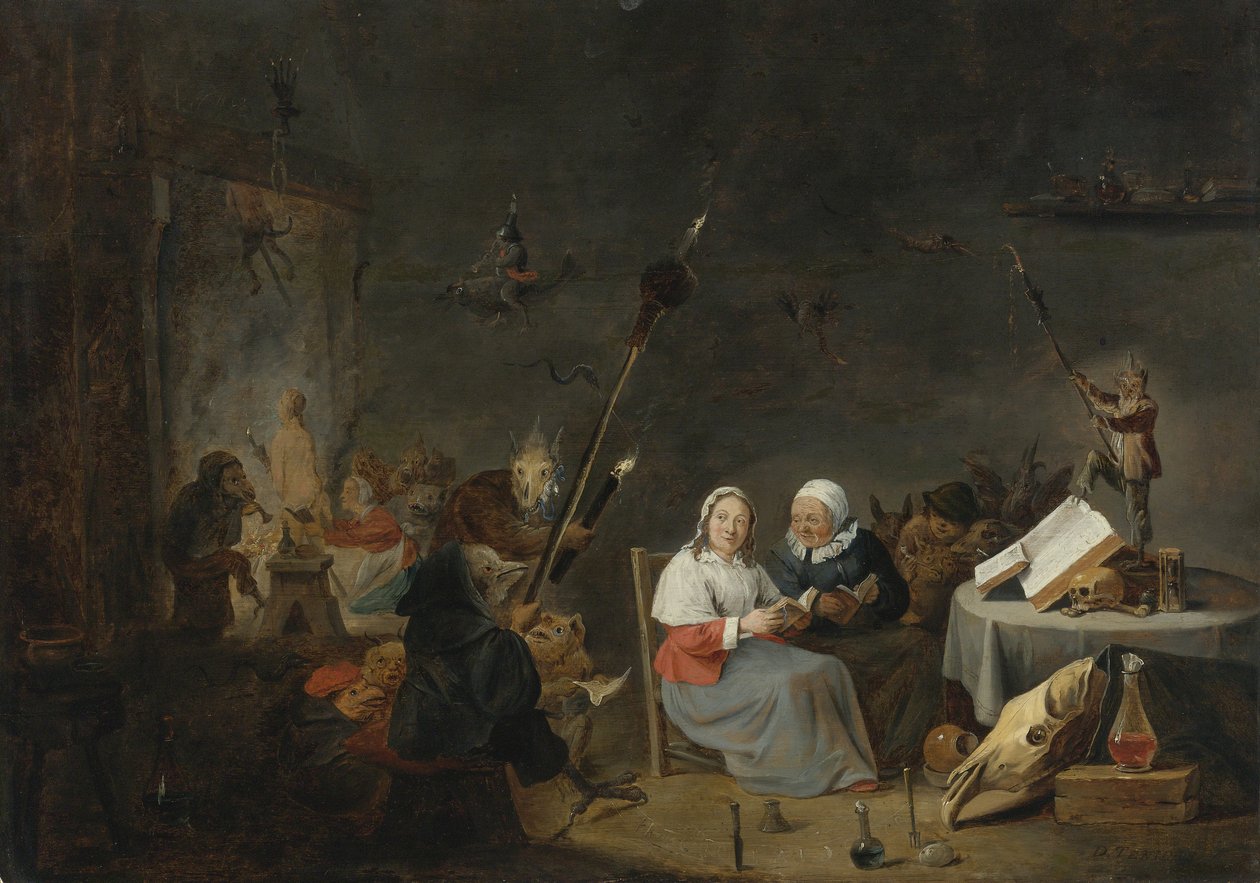 O sábado das bruxas de David Teniers the Younger