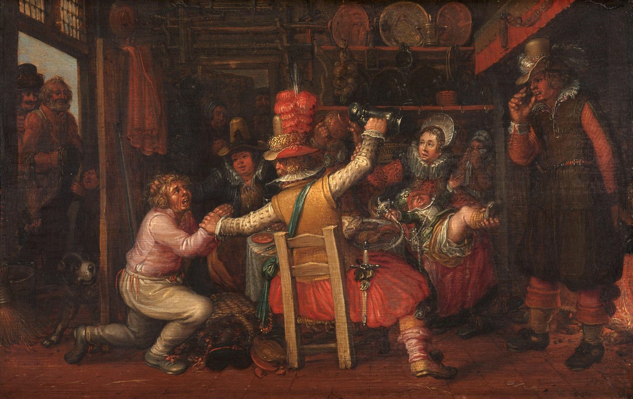 A dor do camponês de David Vinckboons (I) (workshop of)