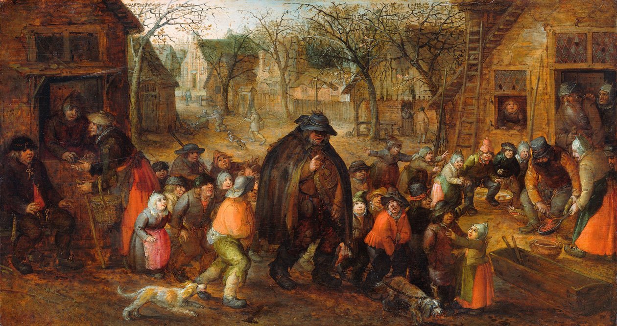 Jogador Cego Hurdy-Gurdy de David Vinckboons (I)