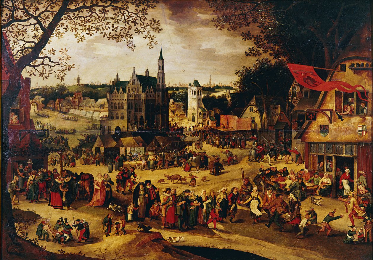 Parque de diversões, c.1600-1605 de David Vinckboons