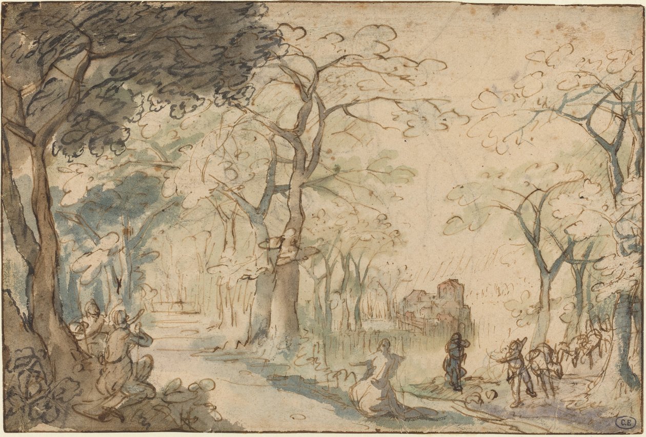 Paisagem com Eliseu Zombado de David Vinckboons
