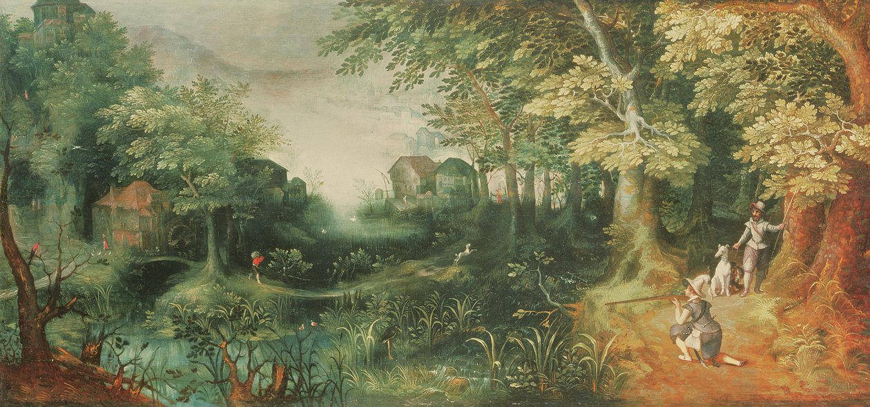 Paisagem com Caçadores de David Vinckboons