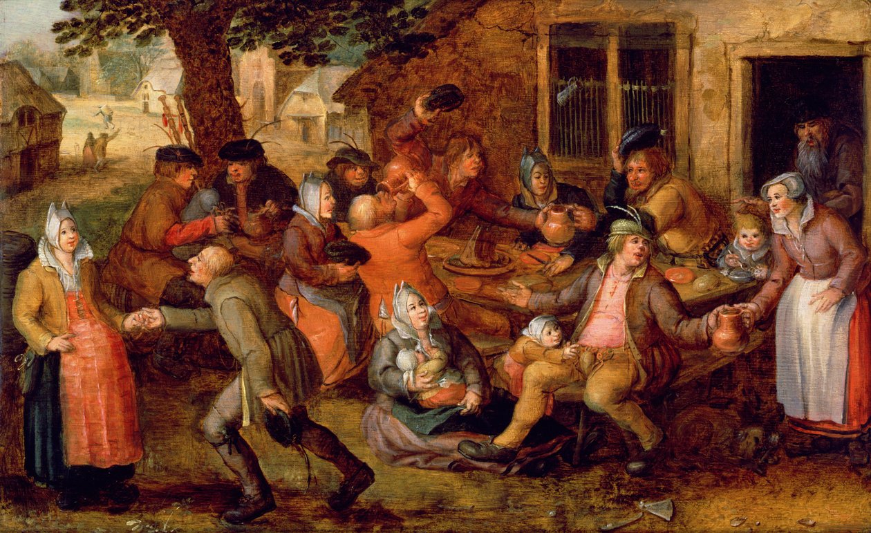 Camponeses Merrymaking de David Vinckboons