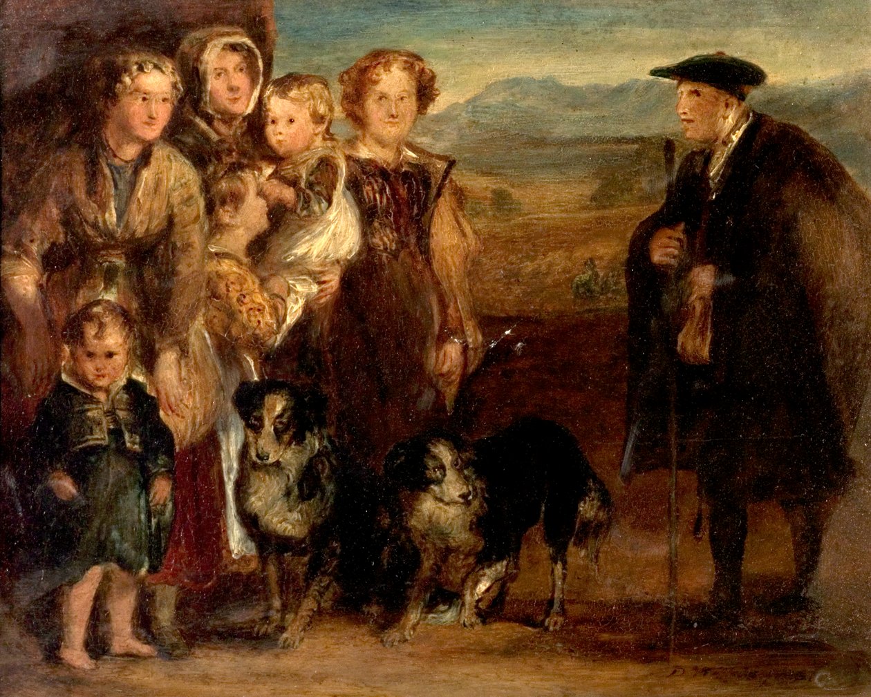 Uma família das montanhas, 1823 de David Wilkie