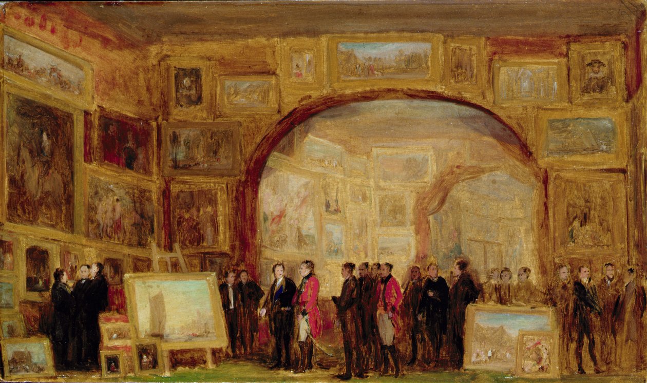 Uma Exposição de Mestres Antigos na Instituição Britânica de David Wilkie