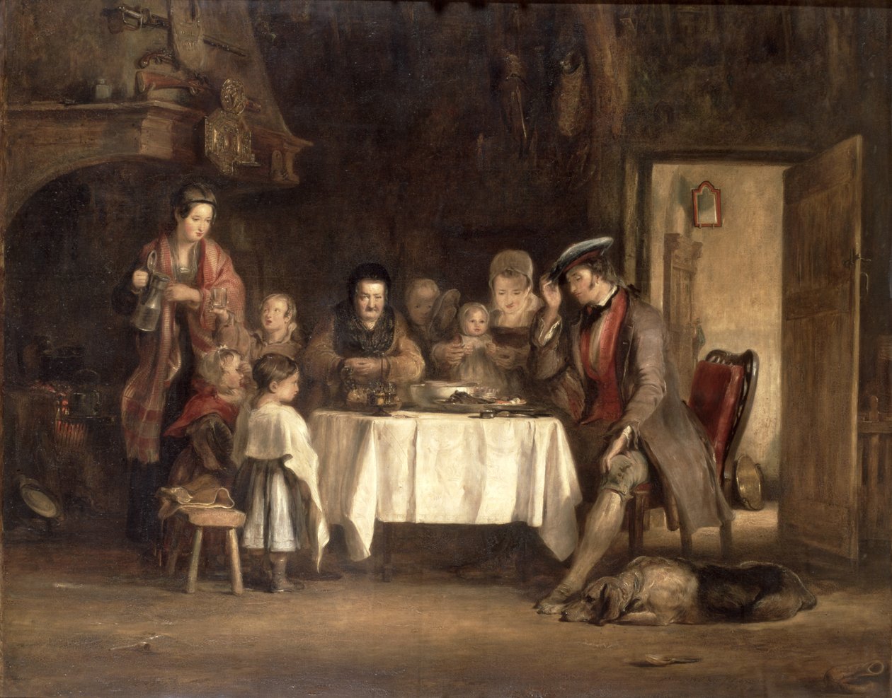 A graça antes da carne, 1839 de David Wilkie