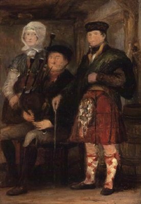 Interior Highland com um Maçarico-de-foles de David Wilkie