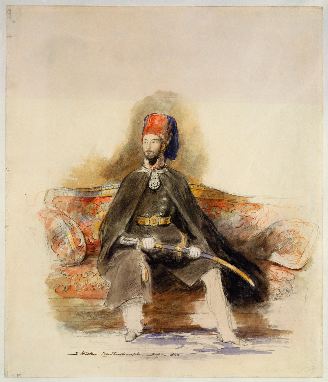 Retrato de Abd-Ul-Mejid, Sultão da Turquia, 1840 de David Wilkie