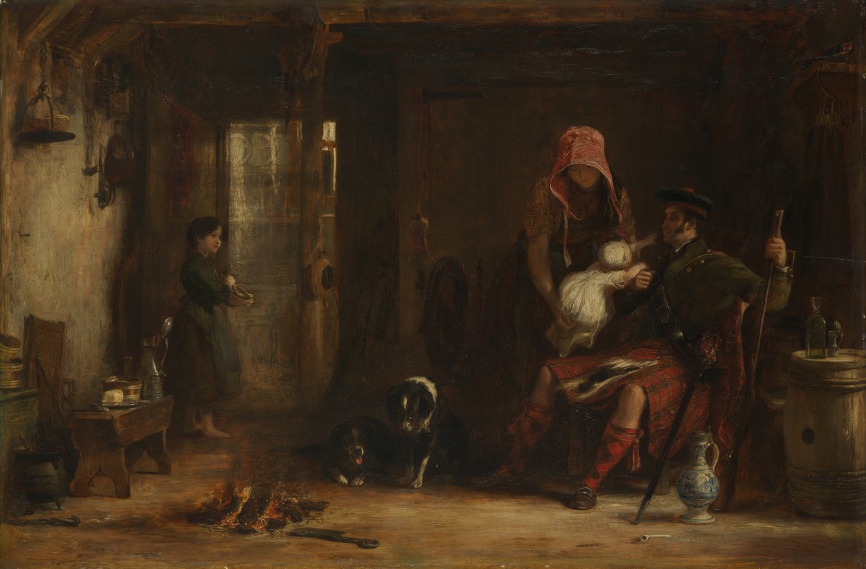 A família das montanhas, 1824. de David Wilkie