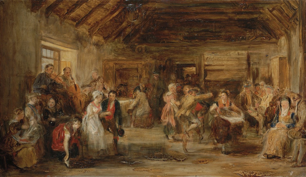 O casamento de moeda de um centavo, um esboço, 1830 de David Wilkie