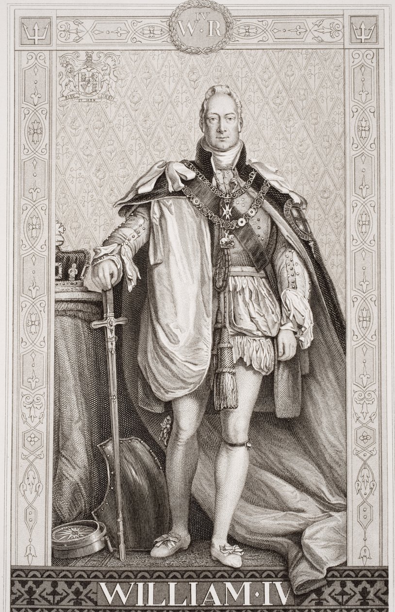 Guilherme IV (1765-1837) de "Ilustrações da História Escocesa e Inglesa" II de David Wilkie