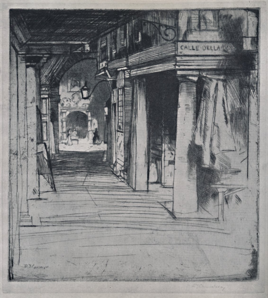 Rua Della Donna, c1900, 1925. de David Young Cameron