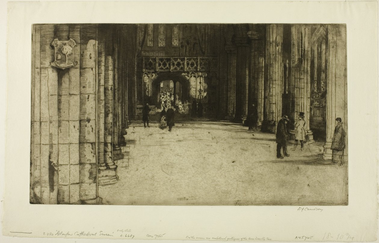 Tela da Catedral de Glasgow de David Young Cameron