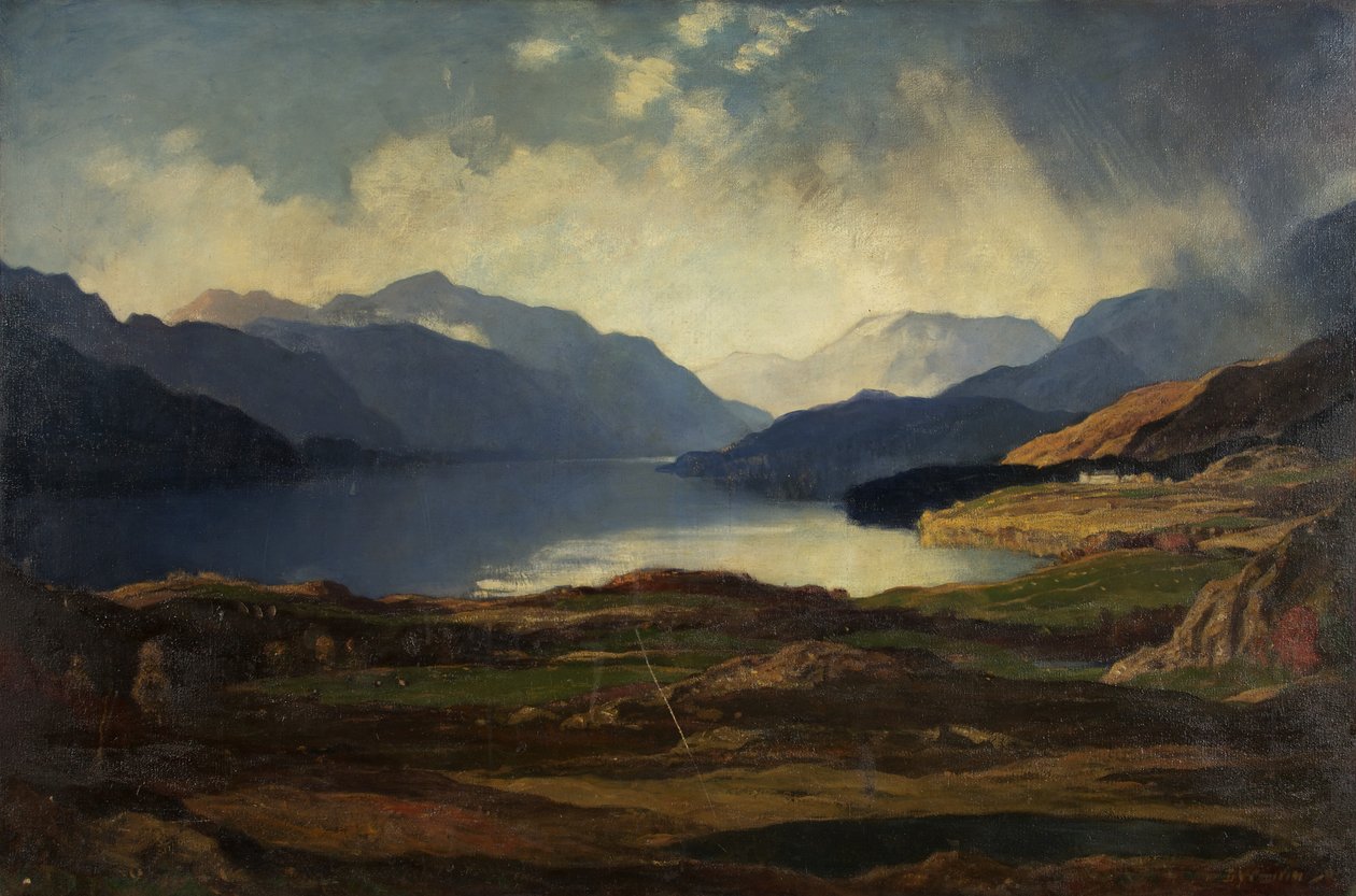 Loch Lomond (óleo sobre tela) de David Young Cameron