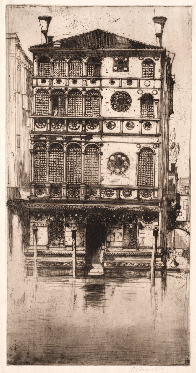 Palazzo Dario, Veneza de David Young Cameron