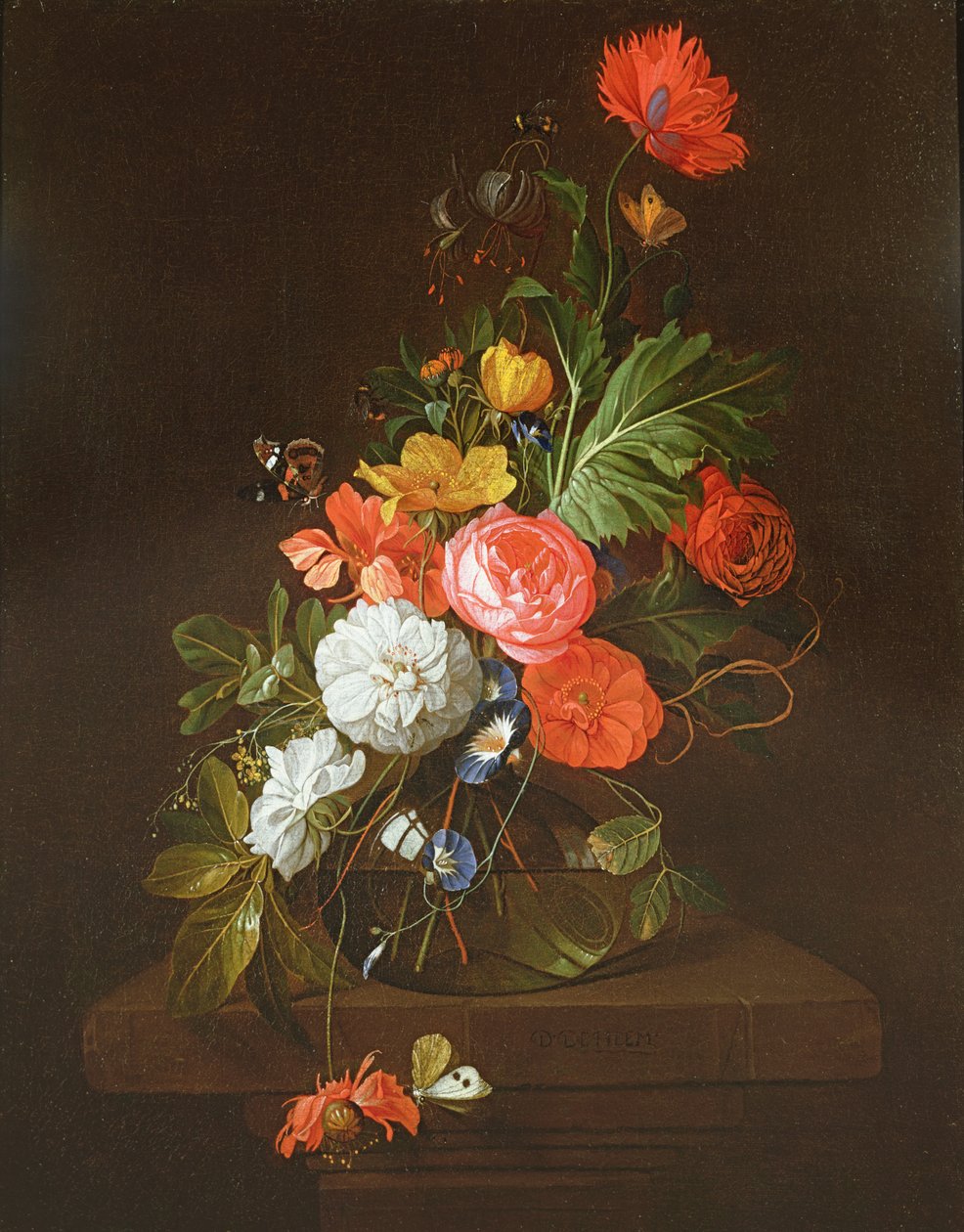 Ainda vida de flores de David de II Heem