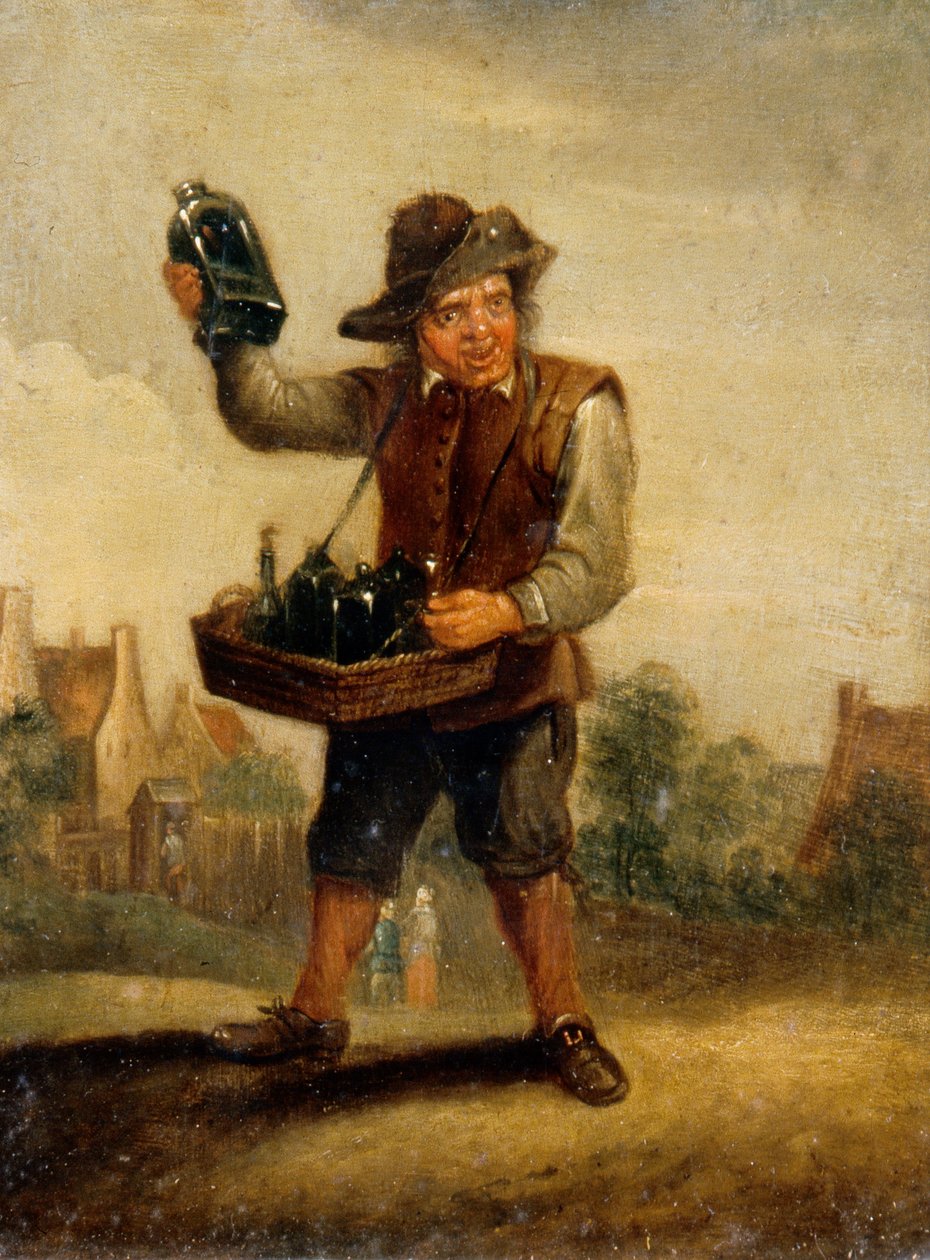 O Gosto, c.1800 (óleo sobre painel) de David the Younger (after) Teniers