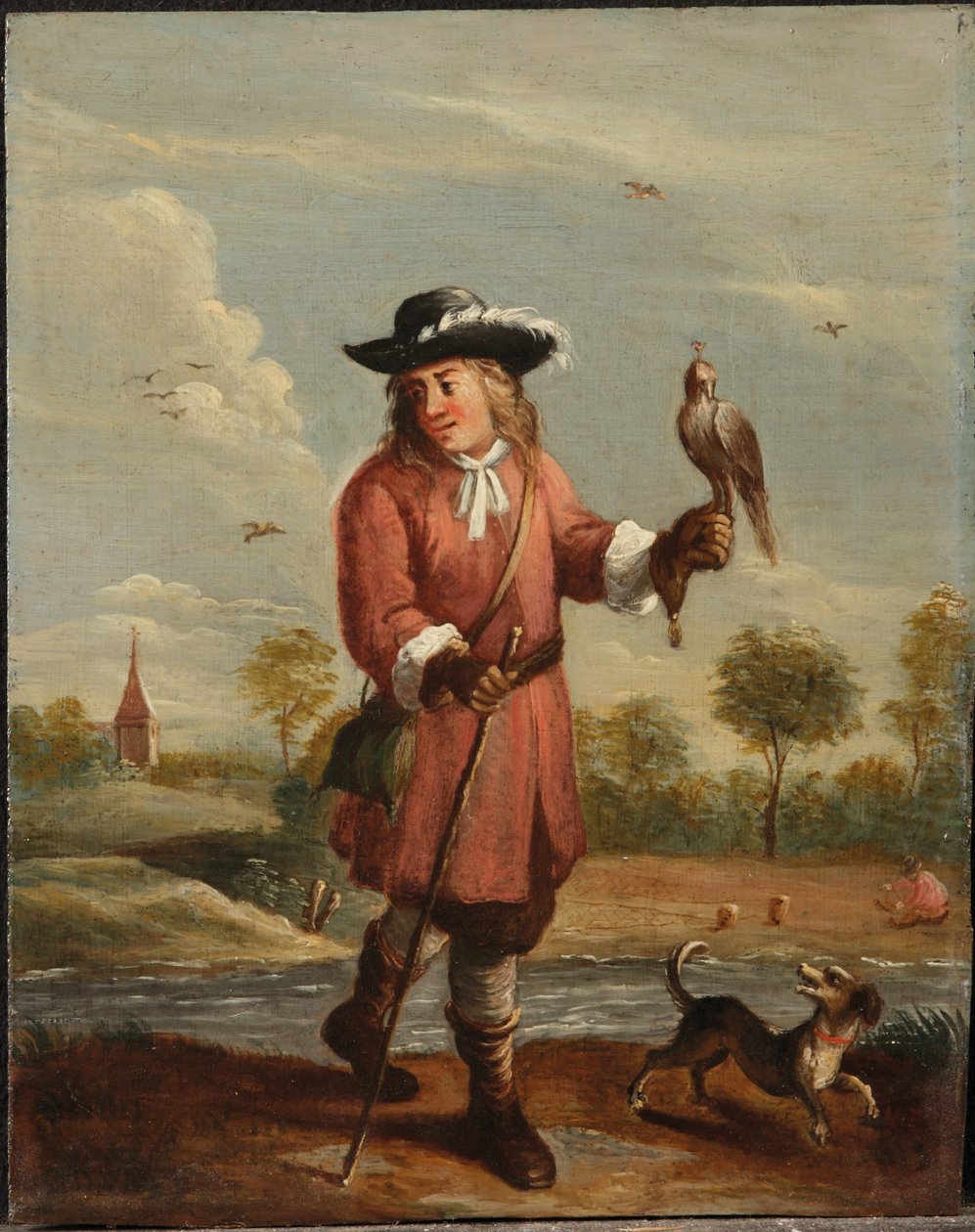 Uma Alegoria dos Quatro Elementos: Ar (óleo no painel) de David the Younger (follower of) Teniers