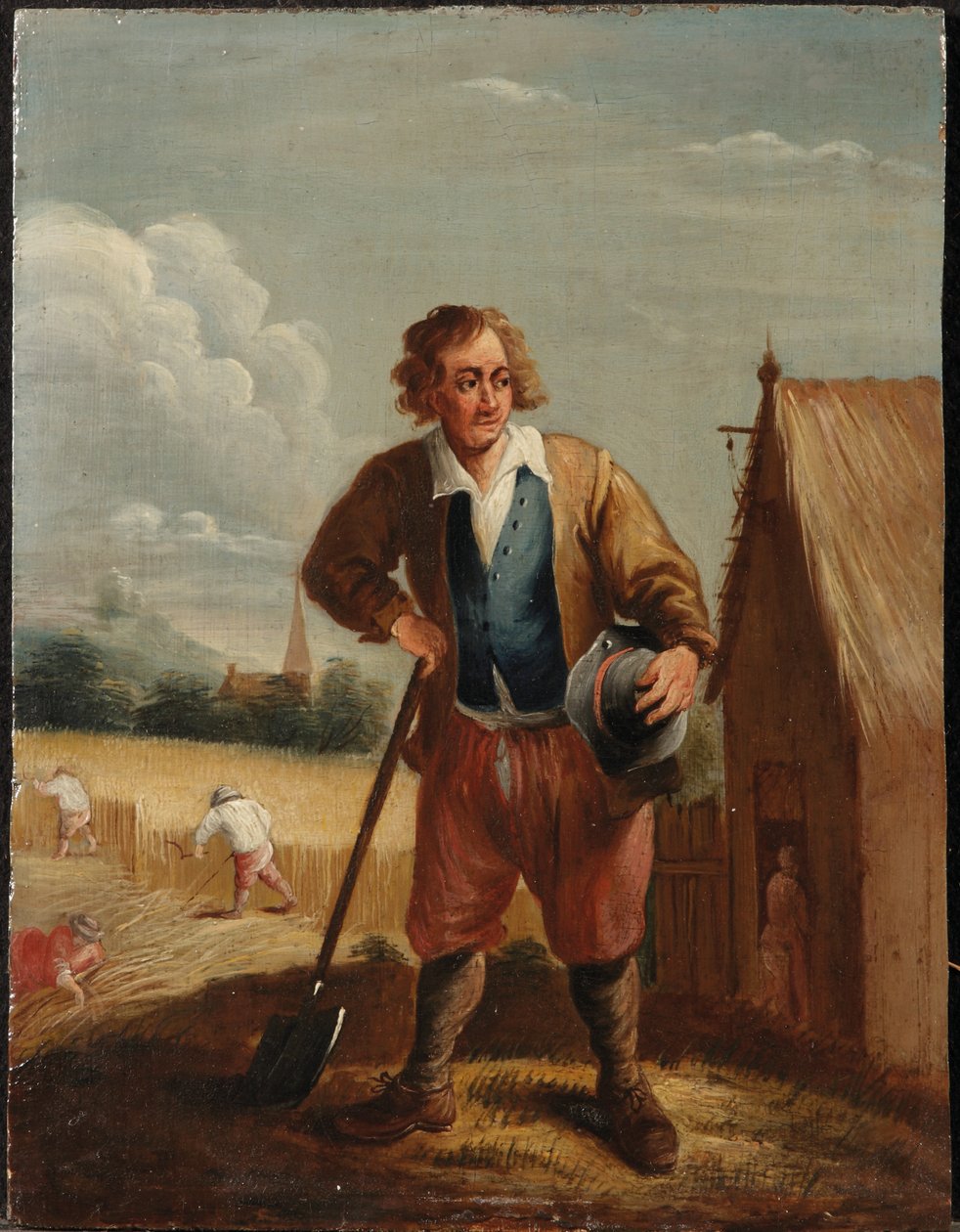 Uma Alegoria dos Quatro Elementos: Terra (óleo no painel) de David the Younger (follower of) Teniers