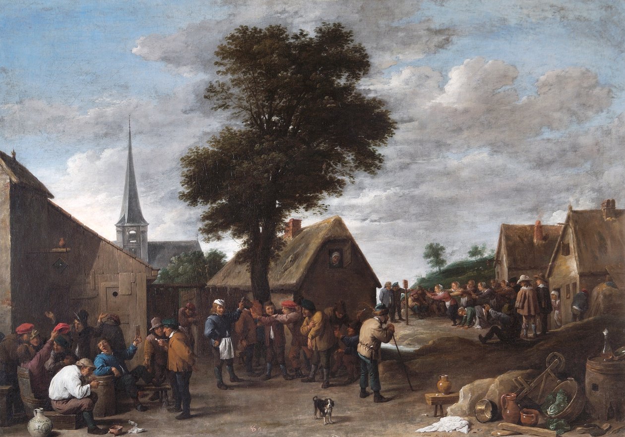 Um Festival da Aldeia Flamenga de David Teniers the Younger