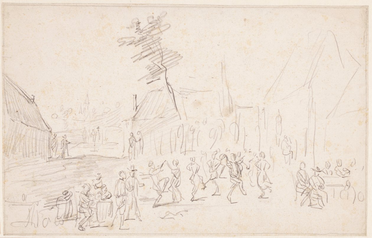 Um casamento camponês de David Teniers the Younger