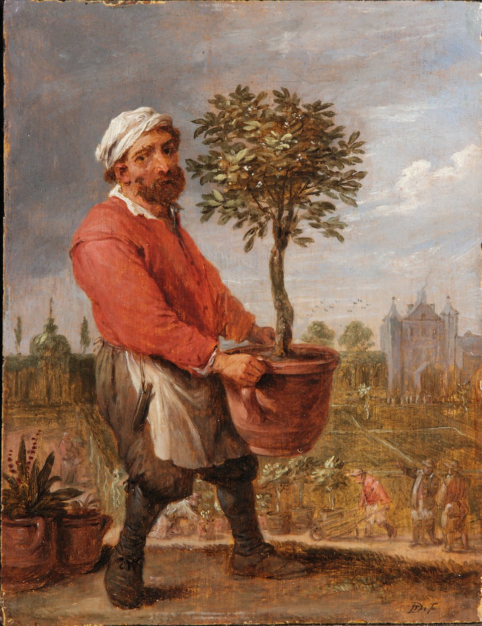 Uma alegoria das quatro estações: primavera de David Teniers the Younger