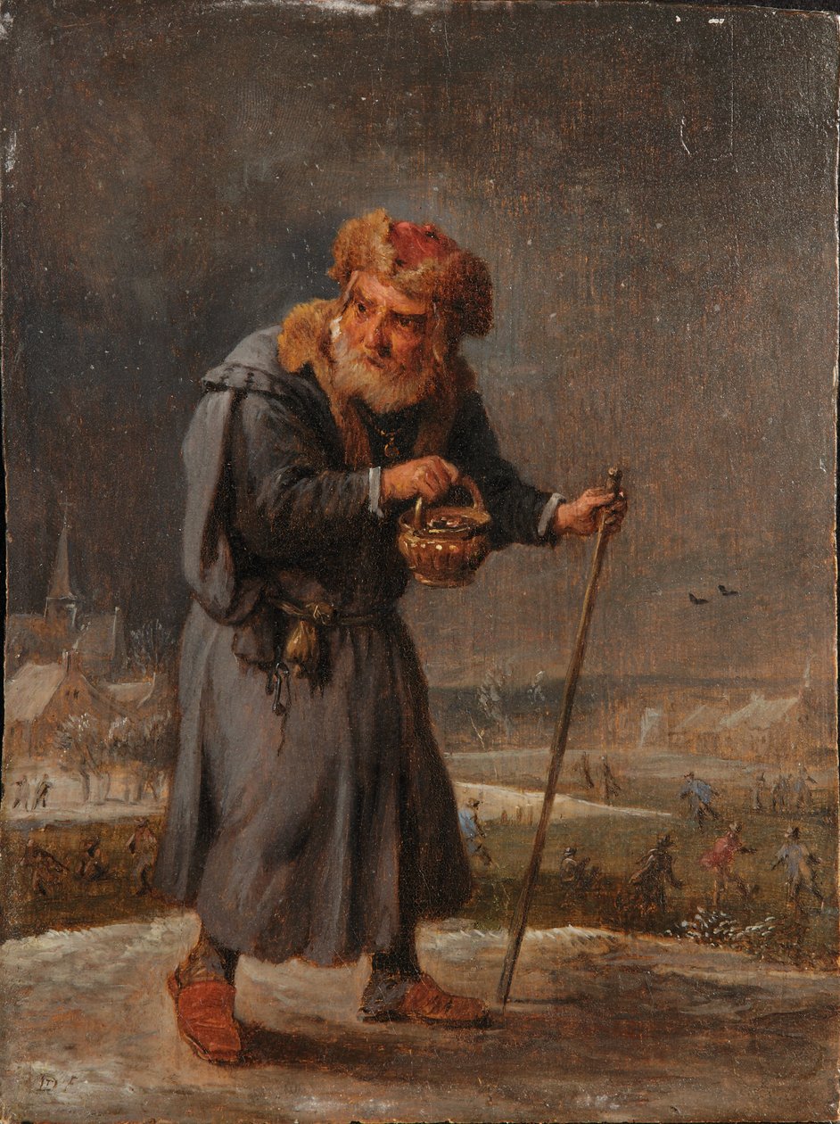 Uma alegoria das quatro estações: inverno de David Teniers the Younger