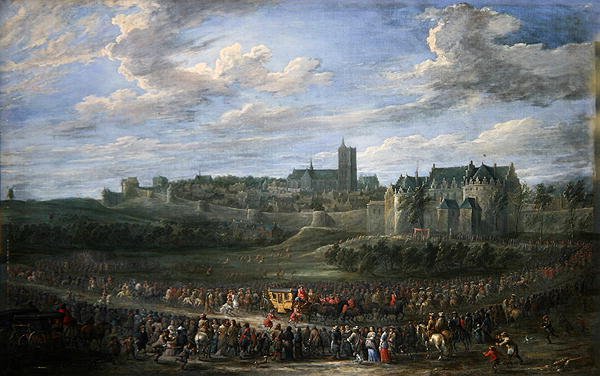 Entrada de uma princesa em Bruxelas (óleo sobre tela) de David Teniers the Younger