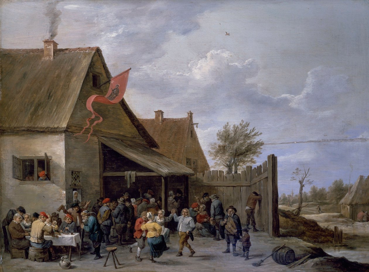 Kermis no dia de São Jorge de David Teniers the Younger