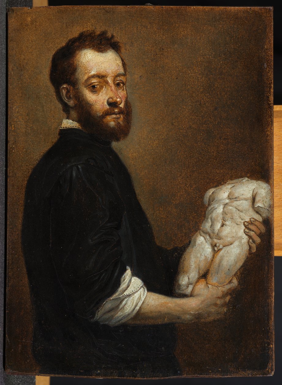 Retrato de um escultor, depois de Giovanni Battista Moroni de David Teniers the Younger