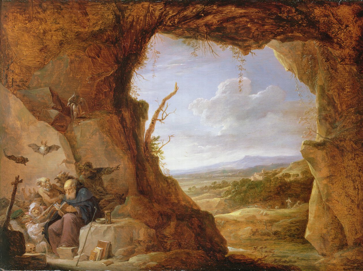 Tentação de Santo Antônio de David Teniers the Younger