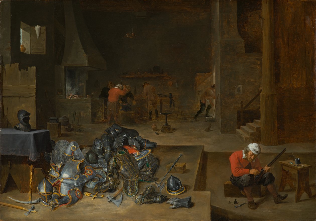 The Armorers Shop, c.1640-1645 de David Teniers the Younger