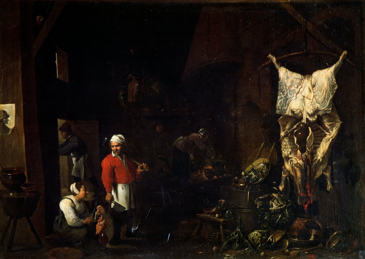 O Carniceiro (óleo sobre tela) de David Teniers the Younger