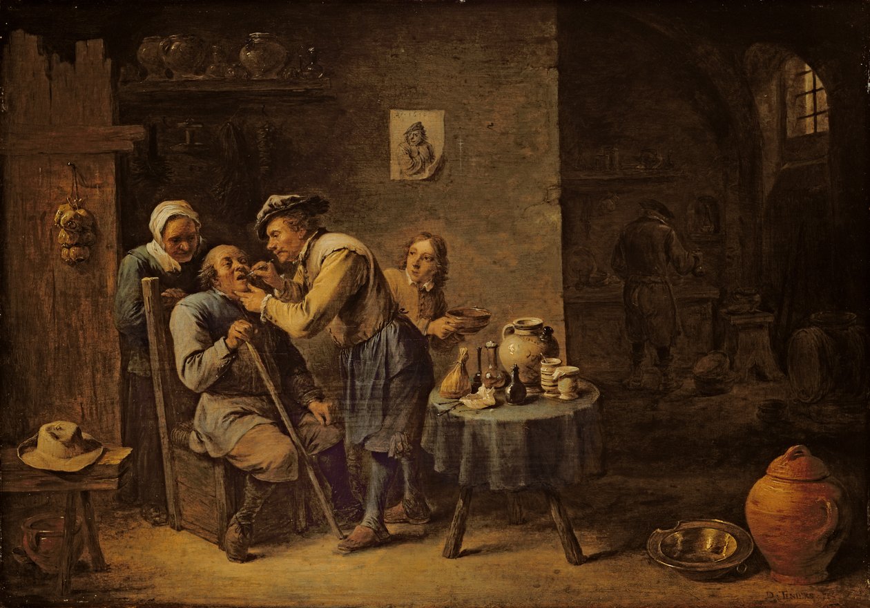 O dentista de David the Younger Teniers