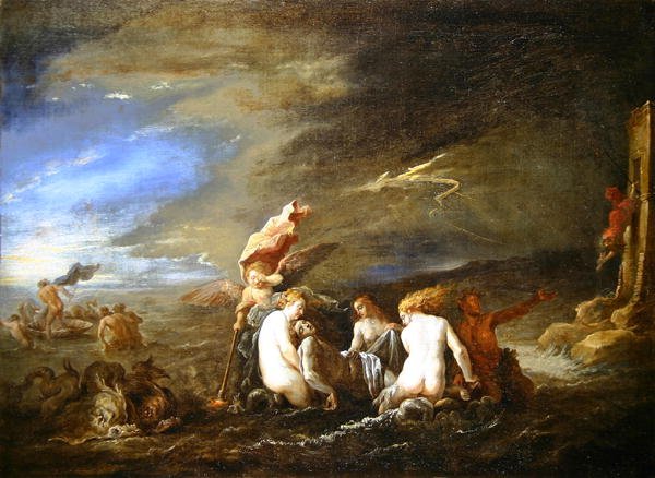O Leander afogado carregado por Nereids de David Teniers the Younger