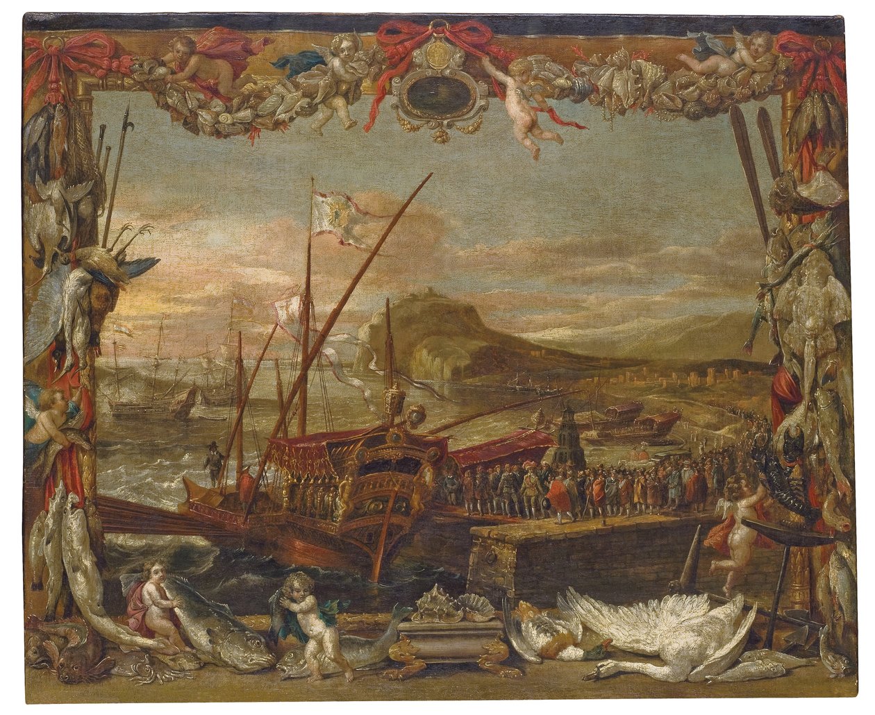 O embarque de Dom Juan da Áustria de David Teniers the Younger