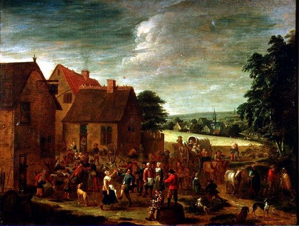 Celebrações na Aldeia de David Teniers the Younger