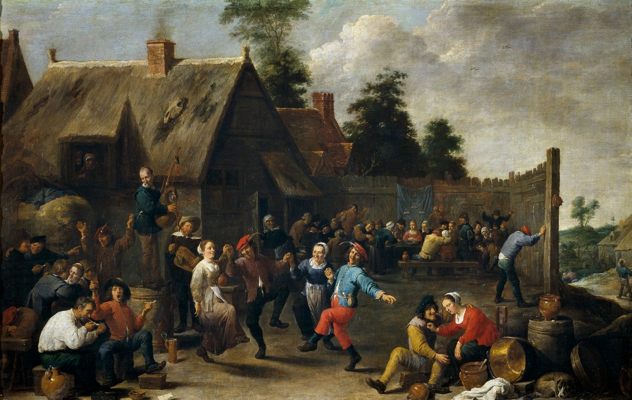 Festival e festa da aldeia de David the Younger Teniers