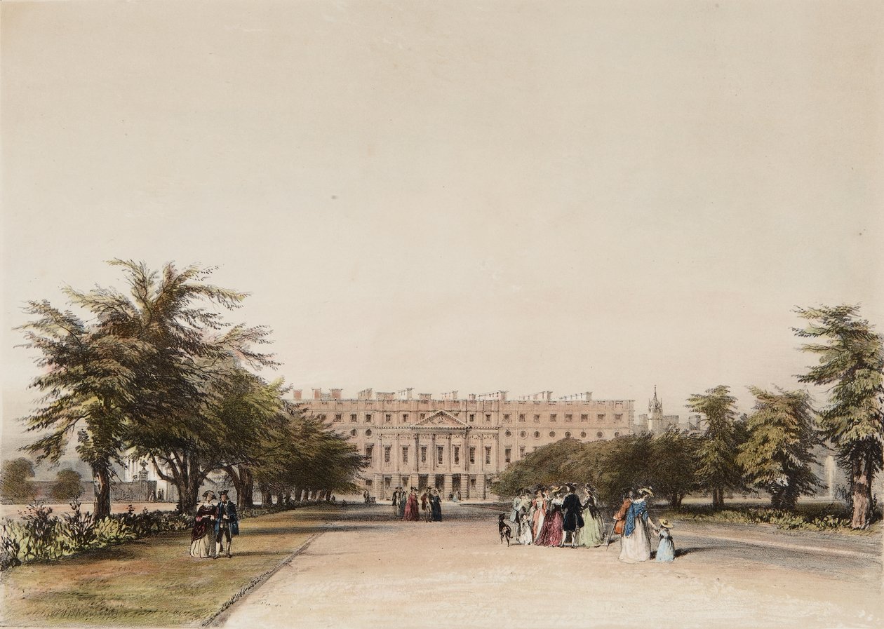 Frente Leste e Jardim da Grande Fonte de David the younger Cox