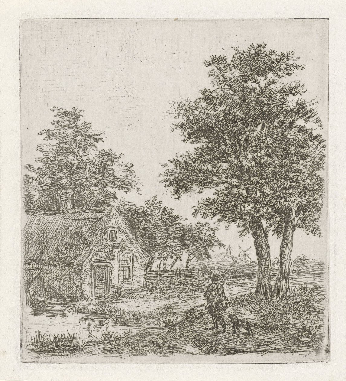 Caçador numa paisagem de David van der Kellen
