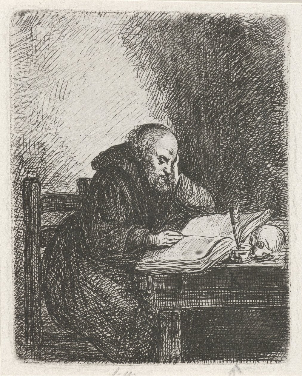 monge leitor de David van der Kellen