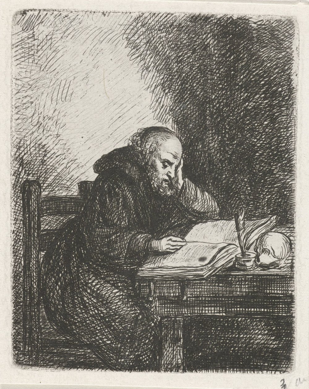 monge leitor de David van der Kellen