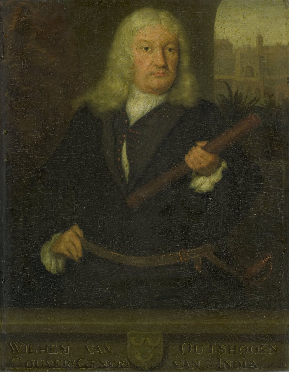 Retrato de Willem van Outhoorn, Governador Geral das Índias Orientais Holandesas de David van der Plas