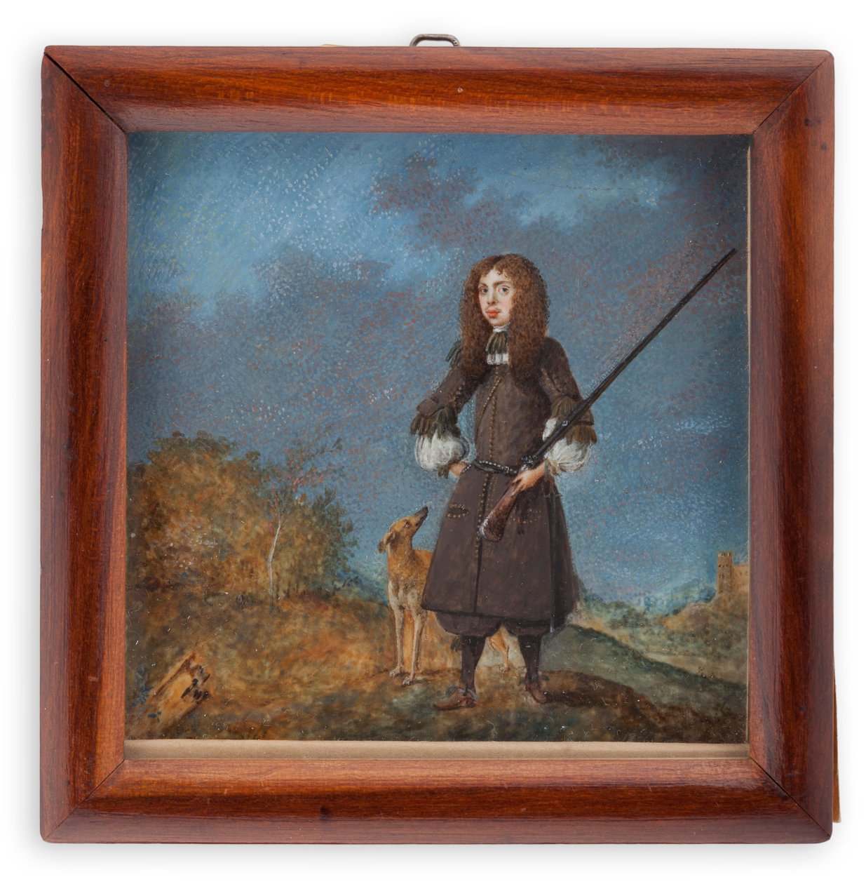 Caçador (Carlos XI) com o seu cão de David von Krafft